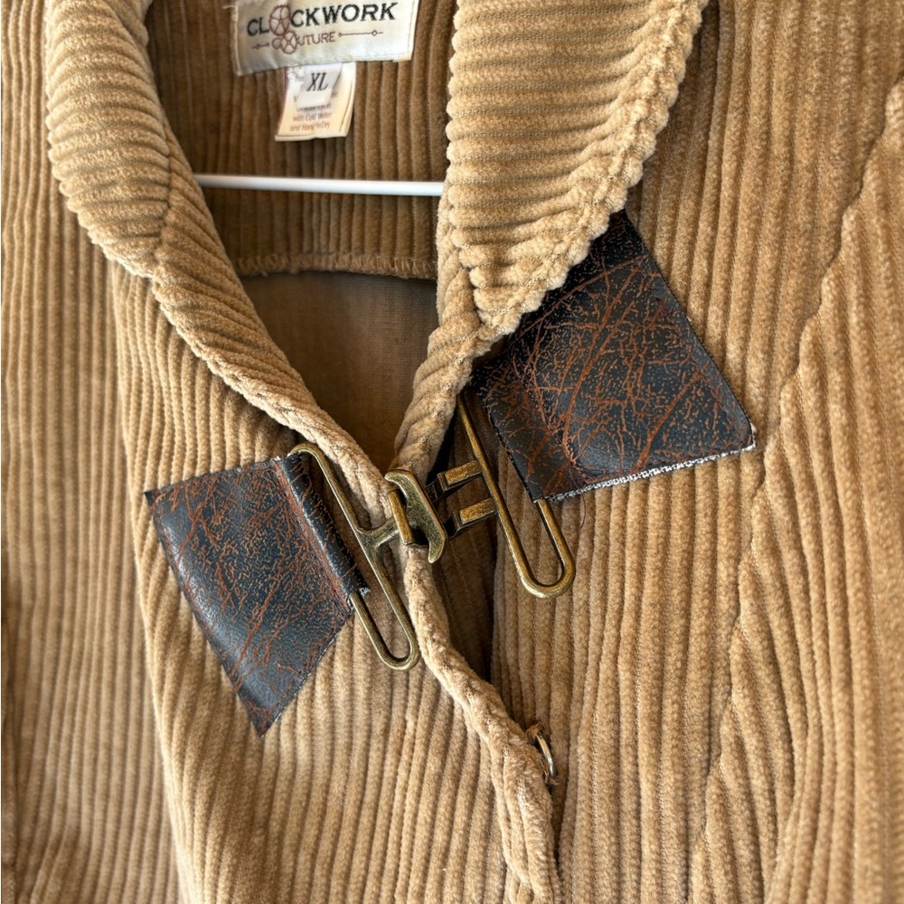 Cropped corduroy jacket brown velvet - Picture 8 of 10